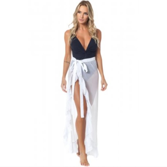 tulle swim cover up